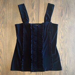 White House Black Market | Black detailed top